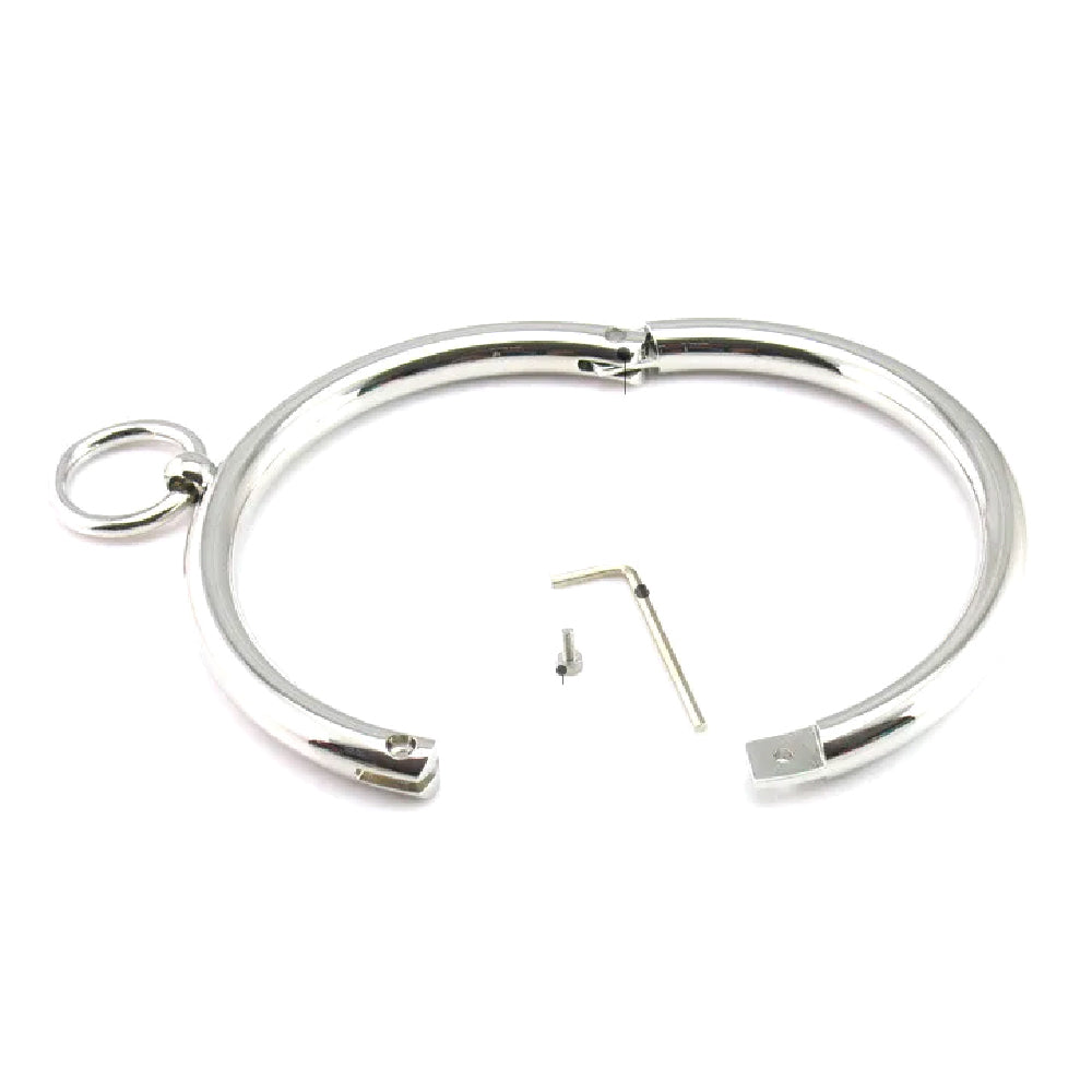 Lockable Stainless Ownership Collar – Cum Swing With Me