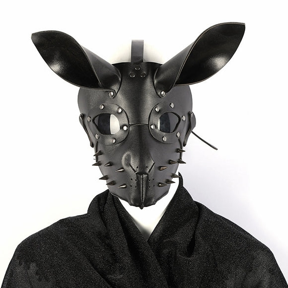 Horny Bunny Leather Gimp Mask