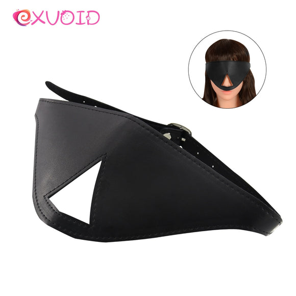 Leather Masquerade Blindfold Mask