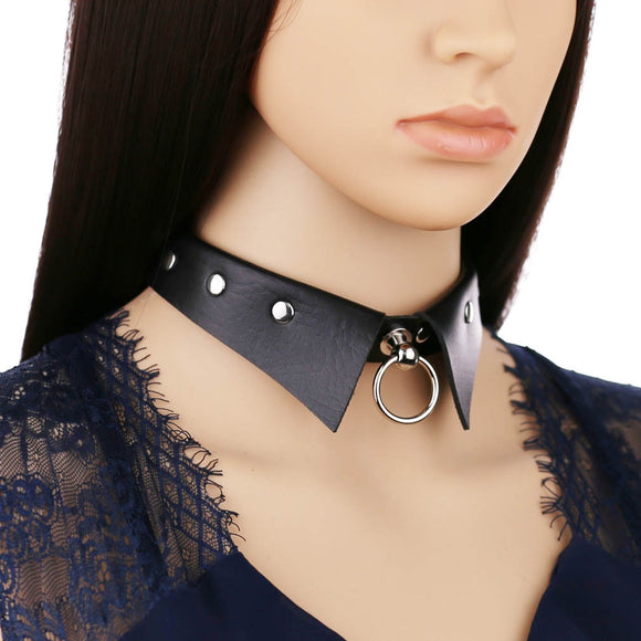 Studded Leather MILF Collar