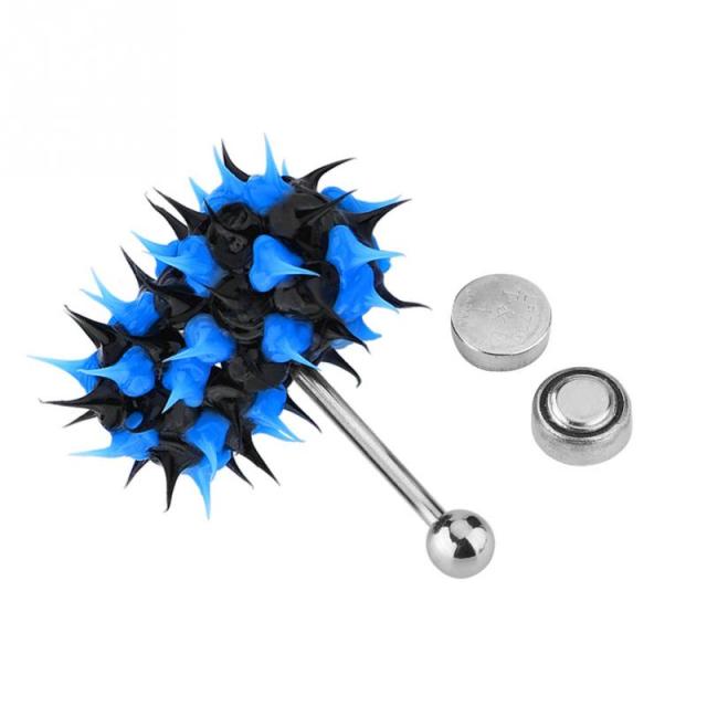 Spiky Silicone Vibrating Tongue Piercing Cum Swing With Me Spiky Silicone Vibrating Tongue Piercing Cum Swing With Me
