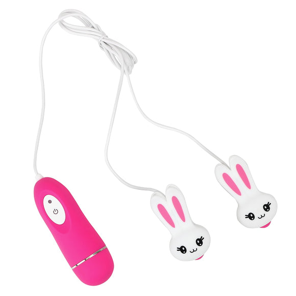 Vibrating Bunny Nipple Stimulator Toys