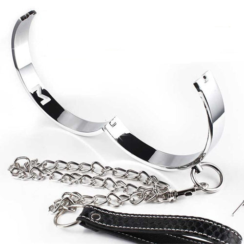 Bondage Roleplay Stainless Steel Collar