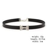  Bowknot Rhinestone Choker Collar 