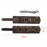  Vintage Style Leather Wrist Cuff 