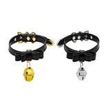  Leather Human Collar With Bell 