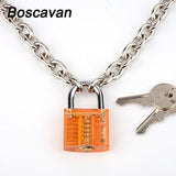  Colorful Padlock Chain BDSM Necklace 