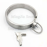  Lockable Silver BDSM Collar 