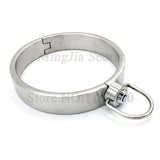  Lockable Silver BDSM Collar 