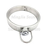  Lockable Silver BDSM Collar 