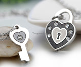  Heart Shaped Padlock and Key 