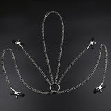  Hardcore Pinching Nipple Clit Chain 
