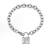  Smooth Stainless Locking Bracelet 