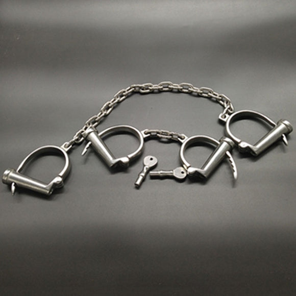 Stainless Chains Dungeon Torture Cuffs