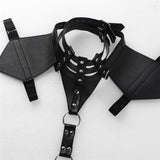  Sturdy Leather Bondage Chest Harness 