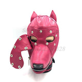  Canine Fetish Leather Gimp Mask 