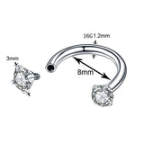  Tit Sparklers Horseshoe Nipple Rings 