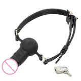  Locked Up Cuck Penis Ball Gag 