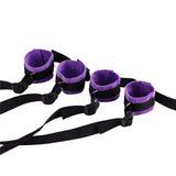  Intimate Plush Purple Sex Bed Restraints 