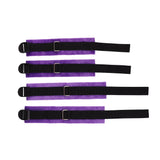  Intimate Plush Purple Sex Bed Restraints 