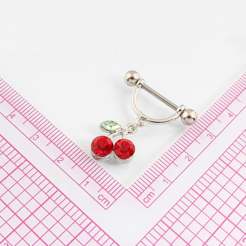 Cherry Delight Cute Nipple Piercings