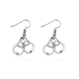  No Escape Handcuffs Slave Earrings 