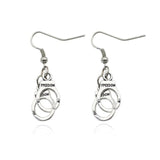  No Escape Handcuffs Slave Earrings 
