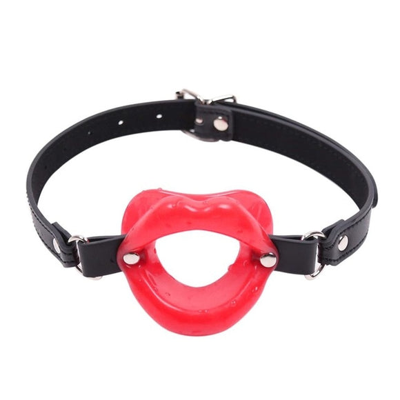 Cock Thirsty Open Mouth Gag BDSM Strap