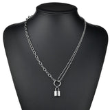  BDSM Chain Padlock Necklace for Slaves 