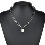  BDSM Chain Padlock Necklace for Slaves 