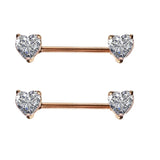  Flash Me Nipple Piercing Bars 