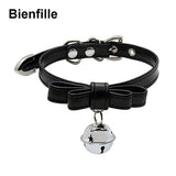  Leather Human Collar With Bell 