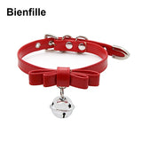 Leather Human Collar With Bell 