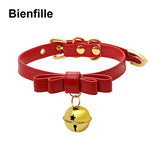  Leather Human Collar With Bell 