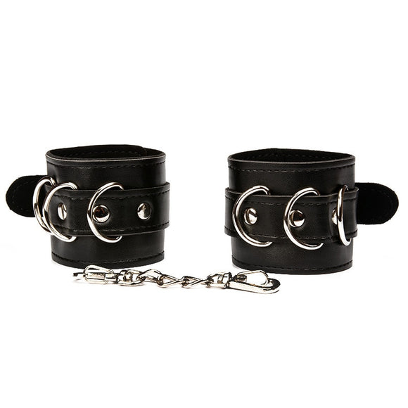 Rugged Leather Cuffs BDSM Toys