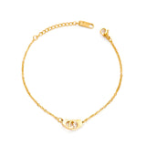  Be a Good Girl Gold Handcuff Bracelet 