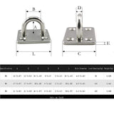  Stainless U-Shaped Mounting Hooks 