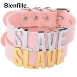  Elegant Pink Slave Collar 