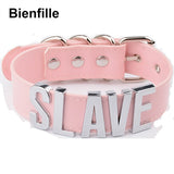  Elegant Pink Slave Collar 