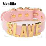  Elegant Pink Slave Collar 