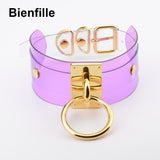  Multi-Colored Collar Transparent Choker 