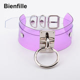  Multi-Colored Collar Transparent Choker 