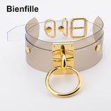  Multi-Colored Collar Transparent Choker 