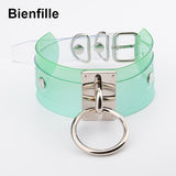  Multi-Colored Collar Transparent Choker 
