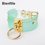  Multi-Colored Collar Transparent Choker 