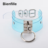  Multi-Colored Collar Transparent Choker 