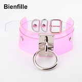  Multi-Colored Collar Transparent Choker 