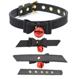  Bondage Play Leather Collar 