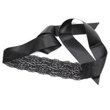 Black Ribbon Lace Blindfold 