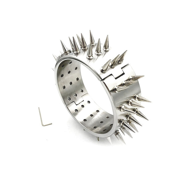 Stainless Spiked Collar for Humans